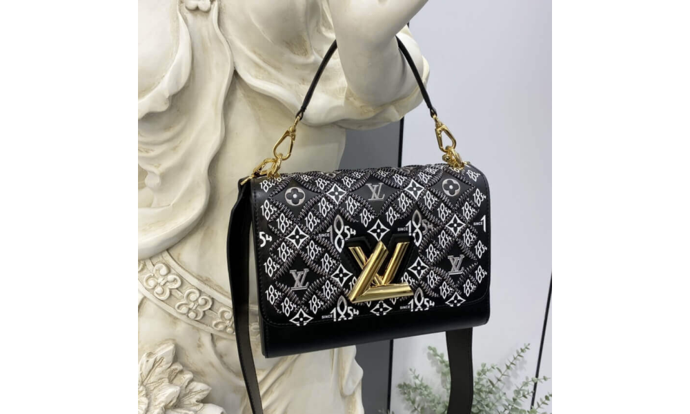 Сумка Louis Vuitton Twist Monagram черная купить